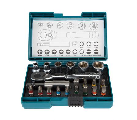 KIT DE PUNTAS + LLAVE DE CARRACA (21P)