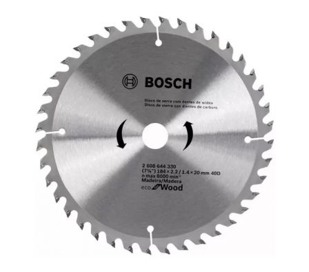 DISCO DE SIERRA CIRCULAR ECO D184X40T BOSCH 