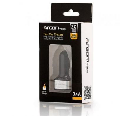 CARGADOR USB ARGON 2P 3.4 AMP