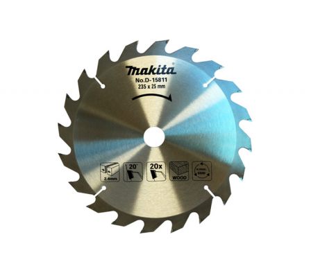 SIERRA CIRCULAR MAKITA P/MADERA - 235X25,0X1,6MM 20D ATB