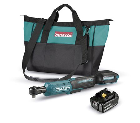 LLAVE DE CATRACA ANGULAR 18V C/BAT.CARG MAKITA 